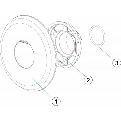 Proyector led FlexiMini on-off blanco AstralPool - despiece Proyector led FlexiMini on-off blanco AstralPool - despiece
