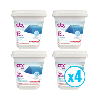 ClorShock granulado cloro rápido CTX-200 5 Kg - pack 4 envases ClorShock granulado cloro rápido CTX-200 5 Kg - pack 4 envases